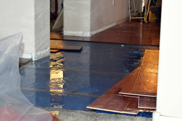 Professional Emergency Water Damage Restoration technician working in Fairview, NJ